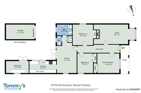 Photo of property in 43 Porritt Avenue, Mount Victoria, Wellington, 6011