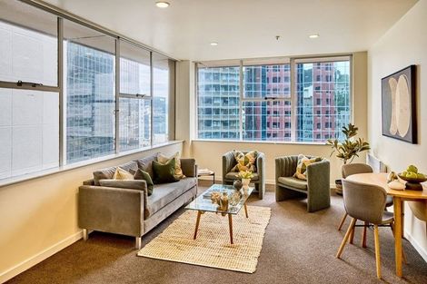 Photo of property in Terrace Tower Apartments, 6a/126 The Terrace, Wellington Central, Wellington, 6011