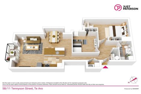 Photo of property in Republic Apartments, 5b/11 Tennyson Street, Te Aro, Wellington, 6011