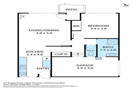 Photo of property in 2/7 Angela Street, Upper Riccarton, Christchurch, 8041