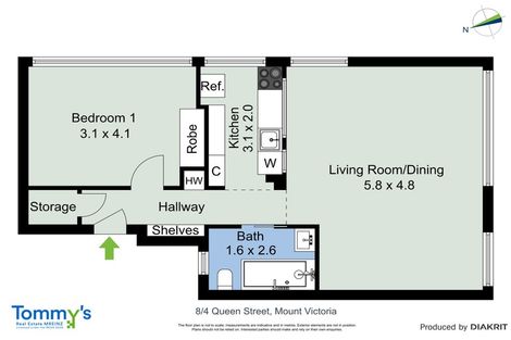 Photo of property in Victoria Court, 4u8 Queen Street, Mount Victoria, Wellington, 6011