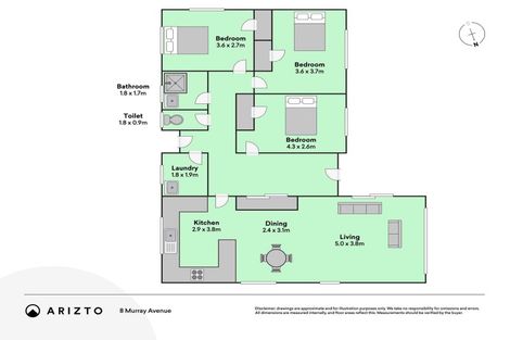 Photo of property in 8 Murray Avenue, Hawera, 4610