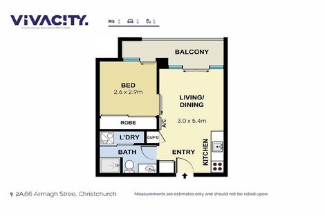 Photo of property in West Fitzroy, 2a/66 Armagh Street, Christchurch Central, Christchurch, 8013