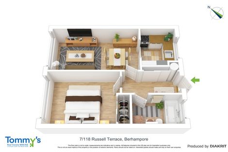 Photo of property in Beresford Apartments, 118u7 Russell Terrace, Berhampore, Wellington, 6023