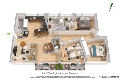 Photo of property in Lincoln Court Flats, 1 Washington Avenue, Brooklyn, Wellington, 6021