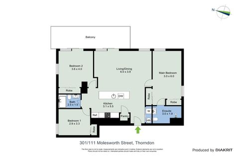 Photo of property in Frame Apartments, 301/111u Molesworth Street, Thorndon, Wellington, 6011