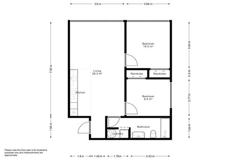 Photo of property in Masina Apartments, 306/80u Riddiford Street, Newtown, Wellington, 6021