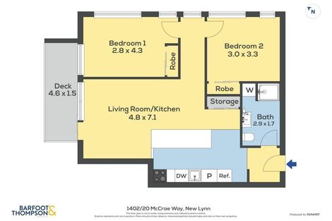 Photo of property in 1402/20 Mccrae Way, New Lynn, Auckland, 0600