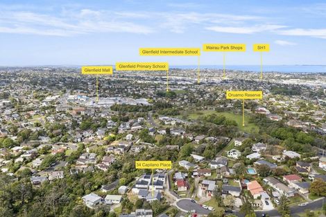 Photo of property in 34 Capilano Place, Glenfield, Auckland, 0629