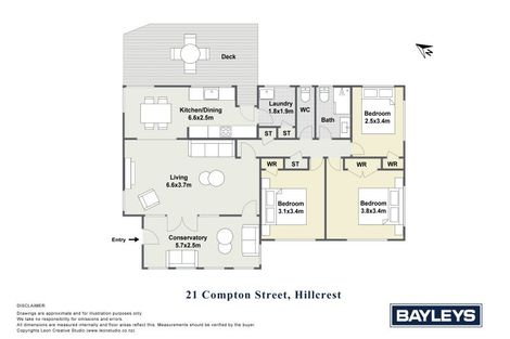 Photo of property in 21 Compton Street, Hillcrest, Auckland, 0627