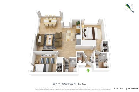 Photo of property in Vsp South, 801/168u Victoria Street, Te Aro, Wellington, 6011