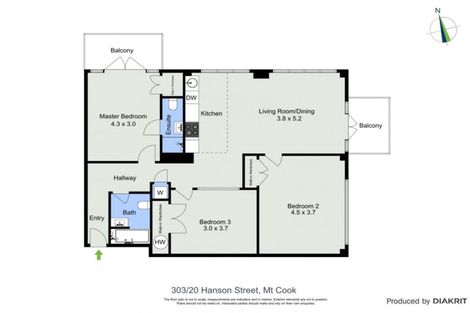 Photo of property in Vespa Apartments, 303/20 Hanson Street, Mount Cook, Wellington, 6021