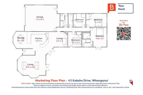 Photo of property in 43 Kakaho Drive, Tawhero, Whanganui, 4501