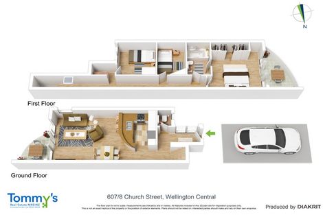 Photo of property in Sirocco Apartments, 607/8u Church Street, Wellington Central, Wellington, 6011