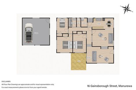 Photo of property in 16 Gainsborough Street, Manurewa, Auckland, 2102