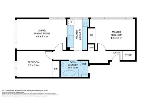 Photo of property in Victoria Court, 4u7 Queen Street, Mount Victoria, Wellington, 6011