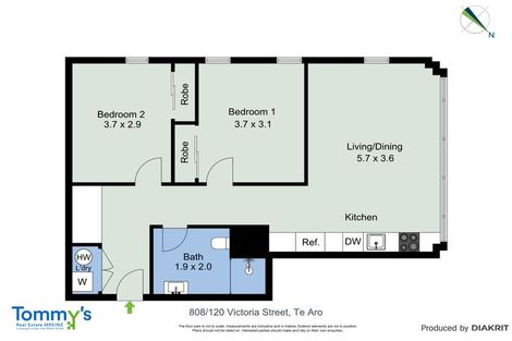 Photo of property in A C Nielsen House, 808/120u Victoria Street, Te Aro, Wellington, 6011