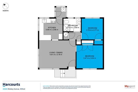 Photo of property in 1/22a Wolsley Avenue, Milford, Auckland, 0620