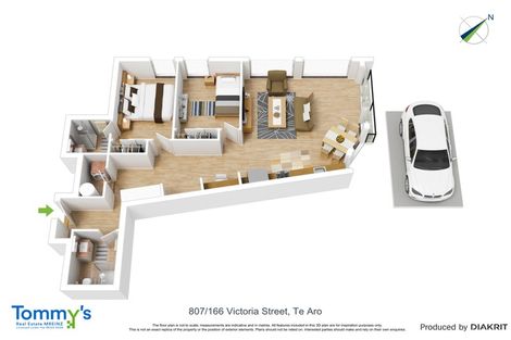 Photo of property in Vsp South, 807/166u Victoria Street, Te Aro, Wellington, 6011