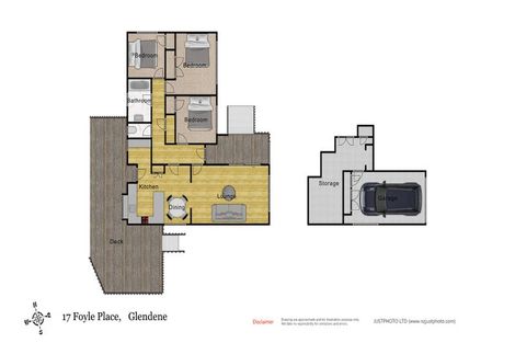Photo of property in 17 Foyle Place, Glendene, Auckland, 0602