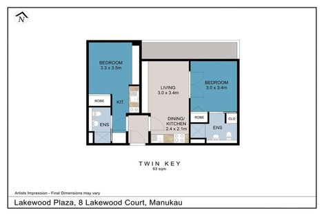 Photo of property in 1207/8 Lakewood Court, Manukau, Auckland, 2104
