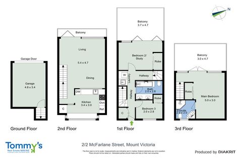 Photo of property in Mcfarlane Mews, 2u2 Mcfarlane Street, Mount Victoria, Wellington, 6011