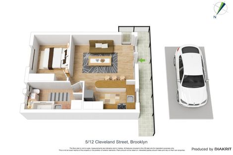 Photo of property in 12u5 Cleveland Street, Brooklyn, Wellington, 6021