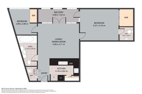 Photo of property in Dominion Apartments, 80u4 Victoria Street, Wellington Central, Wellington, 6011