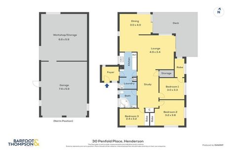 Photo of property in 30 Penfold Place, Henderson, Auckland, 0610