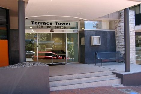 Photo of property in Terrace Tower Apartments, 6e/126 The Terrace, Wellington Central, Wellington, 6011