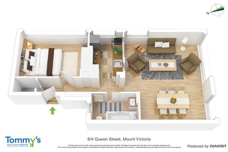 Photo of property in Victoria Court, 4u8 Queen Street, Mount Victoria, Wellington, 6011