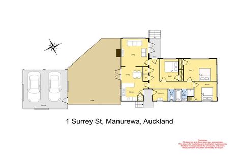 Photo of property in 1 Surrey Street, Manurewa, Auckland, 2102