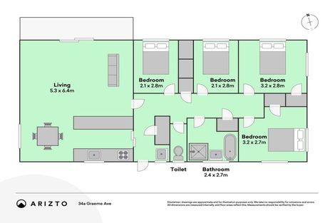 Photo of property in 34a Graeme Avenue, Mangere East, Auckland, 2024