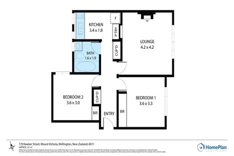 Photo of property in Hamilton Flats, 9u7 Hawker Street, Mount Victoria, Wellington, 6011