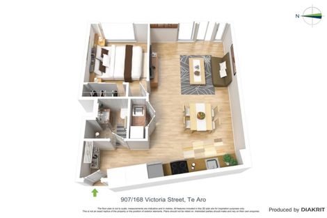 Photo of property in Vsp South, 907/168u Victoria Street, Te Aro, Wellington, 6011