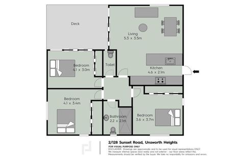 Photo of property in 2/128 Sunset Road, Unsworth Heights, Auckland, 0632