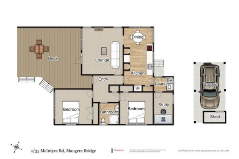 Photo of property in 1/35 Mcintyre Road, Mangere Bridge, Auckland, 2022