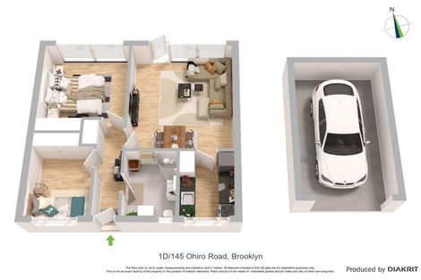 Photo of property in 1d/145 Ohiro Road, Brooklyn, Wellington, 6021