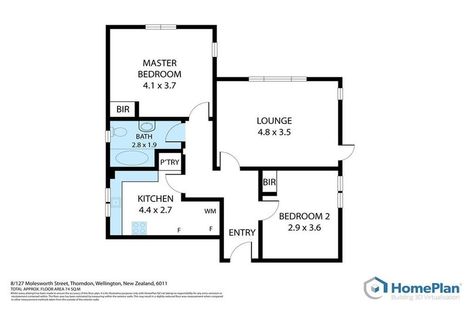 Photo of property in Westhaven Apartments, 127u8 Molesworth Street, Thorndon, Wellington, 6011