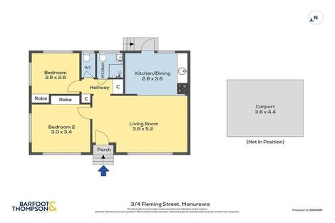 Photo of property in 3/4 Fleming Street, Manurewa East, Auckland, 2102