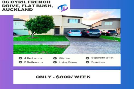 Photo of property in 36 Cyril French Drive, Flat Bush, Auckland, 2016