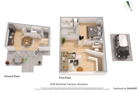 Photo of property in 59u6 Mortimer Terrace, Brooklyn, Wellington, 6021