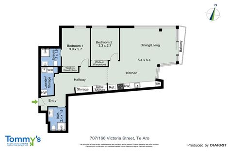 Photo of property in Vsp South, 707/166u Victoria Street, Te Aro, Wellington, 6011