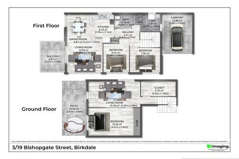 Photo of property in 3/19 Bishopgate Street, Birkdale, Auckland, 0626