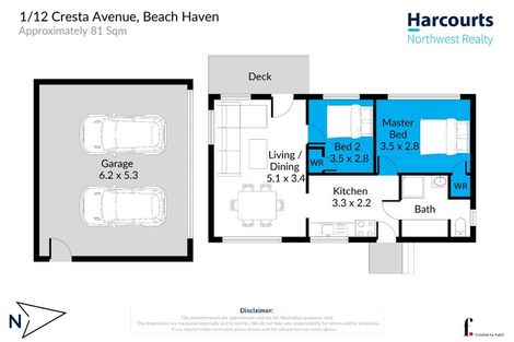 Photo of property in 1/12 Cresta Avenue, Beach Haven, Auckland, 0626
