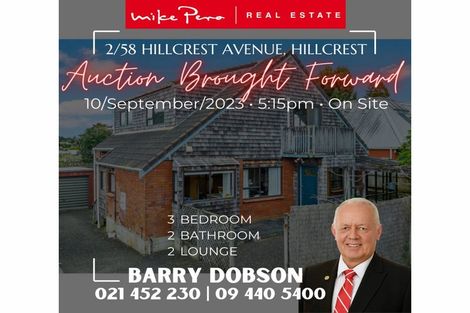 Photo of property in 2/58 Hillcrest Avenue, Hillcrest, Auckland, 0627