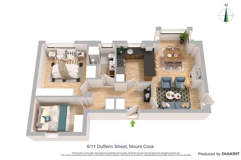 Photo of property in Zena Court, 11f6 Dufferin Street, Mount Victoria, Wellington, 6021