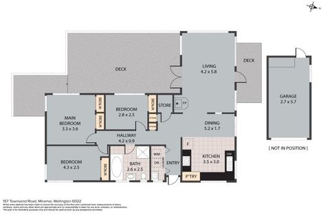 Photo of property in 157 Townsend Road, Miramar, Wellington, 6022