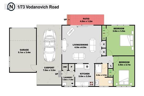Photo of property in 73 Vodanovich Road, Te Atatu South, Auckland, 0610