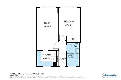 Photo of property in Beresford Apartments, 16/118u Russell Terrace, Berhampore, Wellington, 6023